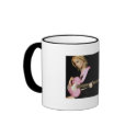 Girl and Her Bass Coffee Mug by BlueLotusArt Girl and Her Bass Coffee Mug