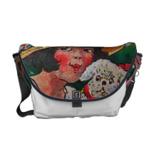 Girl and Her Dog Courier Bag