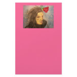 girl and rose personalized stationery