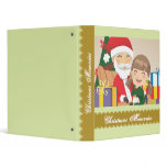 Girl and Santa Claus Vinyl Binders