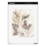 Girl and	sparrow iPad 2 decal