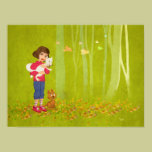 Girl and the funny Doggy Poster posters