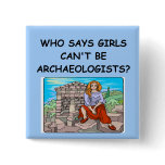 GIRL archaeologist Buttons
