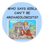 GIRL archaeologist Stickers