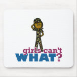 Girl Army Recruit Mousepad