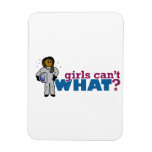 Girl Astronauts Rectangle Magnet