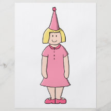 Girl at a Birthday Party. Flyers