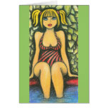 Girl At A Shore Card