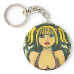 Girl At A Shore Keychains
