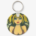 Girl At A Shore keychains by VioDeSign Girl At A Shore keychains