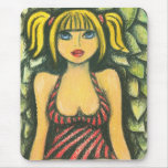 Girl At A Shore Mouse Pads