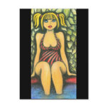 Girl At A Shore Post Cards