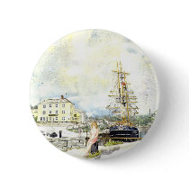 'Girl at Charlestown' Button