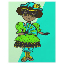 Girl At Masquerade Ball Full Color Flyer