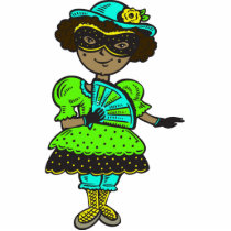 Girl At Masquerade Ball Photo Cut Outs