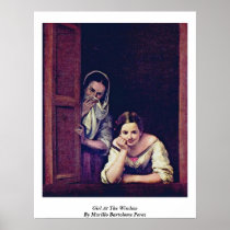 Girl At The Window By Murillo Bartolome Perez Print