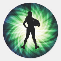 Girl Athlete; Cool Sticker