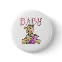 Girl Baby Bear buttons by toddlersplace Girl Baby Bear buttons