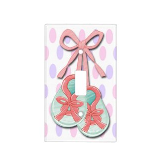 Girl Baby Booties Light Switch Covers
