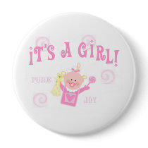 Girl Baby Button Announcement by jamiecreates1 Girl Baby Button Announcement