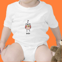 Girl Baby Byrdie Solo t-shirts