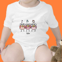 Girl Baby Byrdies Trio t-shirts