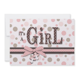 Girl Baby Shower Invitation invitation
