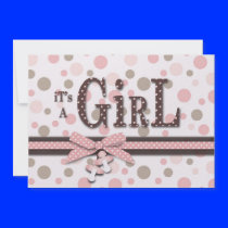 Girl Baby Shower Invitation
