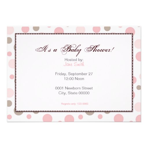 Girl Baby Shower Invitation