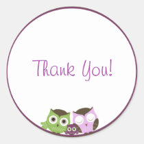 Girl Baby Shower Owl Sticker stickers