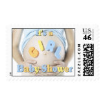Girl Baby Shower postage stamps