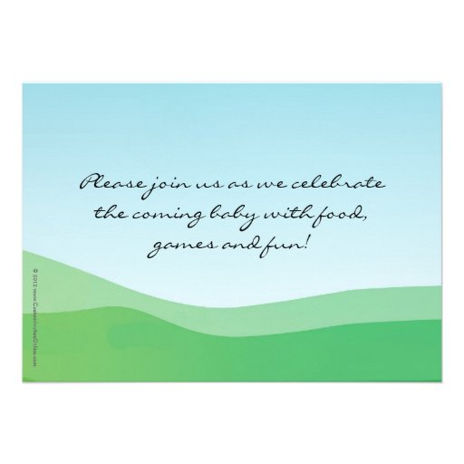Girl Baby Sprinkle Invitation, Flowers and Rain