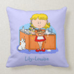 Girl Baking Cakes Mojo Pillow