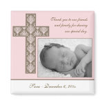 Girl Baptism/Christening Favor - Photo Magnet