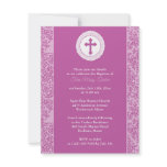 Girl Baptism Invitation