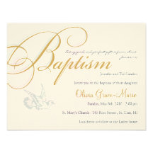 Girl Baptism Invitation