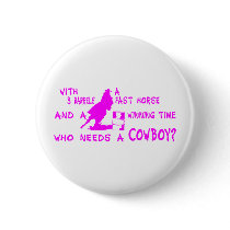 GIRL BARREL RACING BUTTON