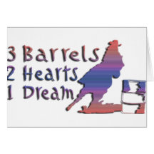 GIRL BARREL RACING CARDS