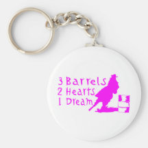 GIRL BARREL RACING KEYCHAINS