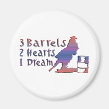 GIRL BARREL RACING MAGNETS