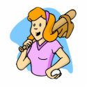 girl baseball