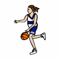 girl basketball player photo cutout
