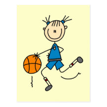 Girl Basketball Player Tshirts and Gifts Post Card