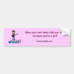Girl Bass Guitar Player Bumper Stickers