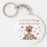Girl Bear 1st Valentine's Day Key Chain