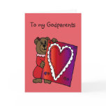 girl bear holding valentine for godparents card