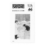 Girl & Bear Seward, Alaska 1912 Postage Stamps