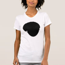 Girl Big Afro Head t-shirts