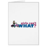 Girl Biker Greeting Card