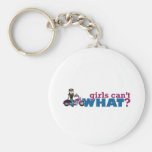Girl Biker Keychain